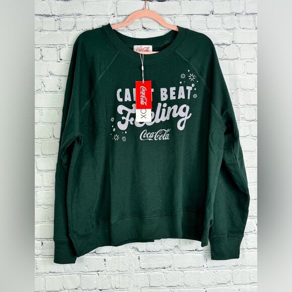 #WILDFOX Can't Beat The Feeling Sommers Coca-Cola Crewneck Size Large NWT* - Picture 7 of 7